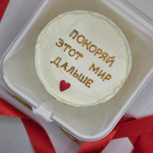 Бенто-торт   на день рождения "покоряй этот мир"