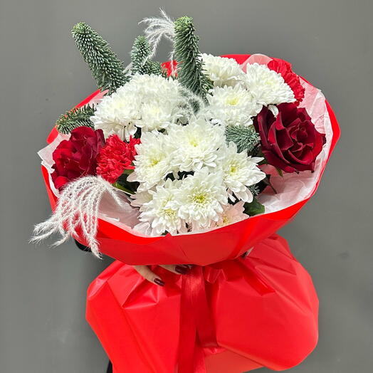 Сборный новогодний букет