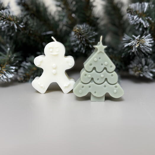 Набор свечей из соевого воска «Рождественский пряник»