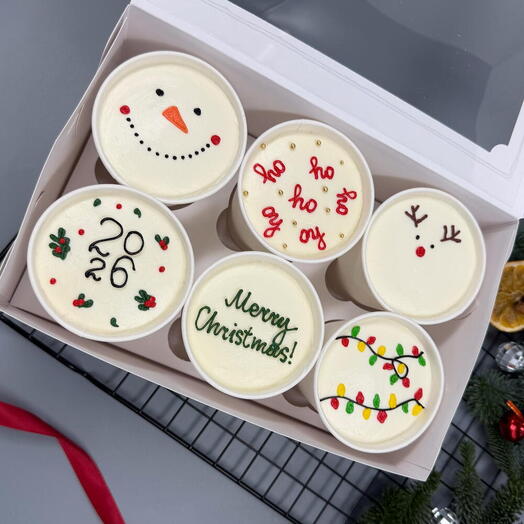 Новогодние стаканчики бенто торт