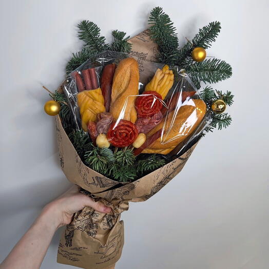 Букет из колбасы, колбасный с нобилисом