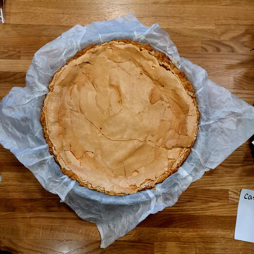 Воздушный тарт с айвой