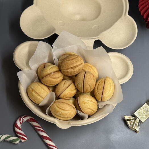 Орешки «Мишка » с вареной сгущёнкой подарок  к 8 Марта, день рождения,маме,папе,коллеге