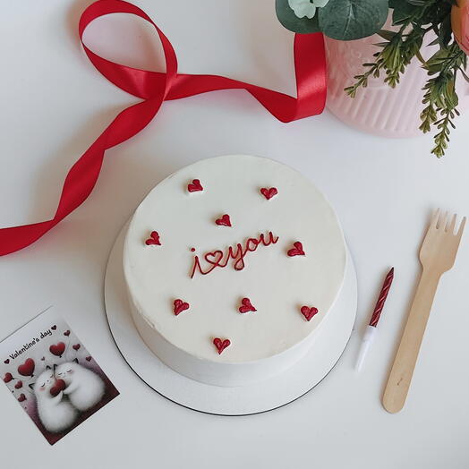 Бенто торт на 14 февраля I♥️you