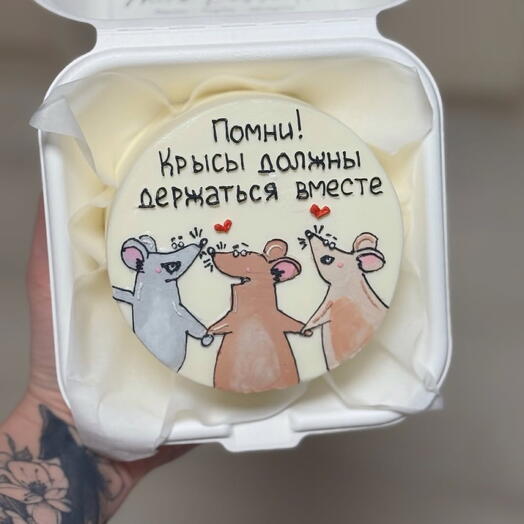 Бенто торт с крысами