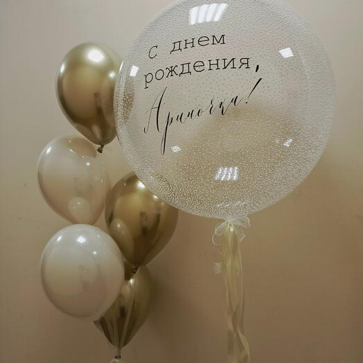 Композиция шаров на день рождения