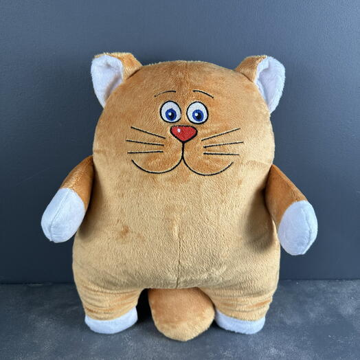 Игрушка мягкая Кот Веня рыжий