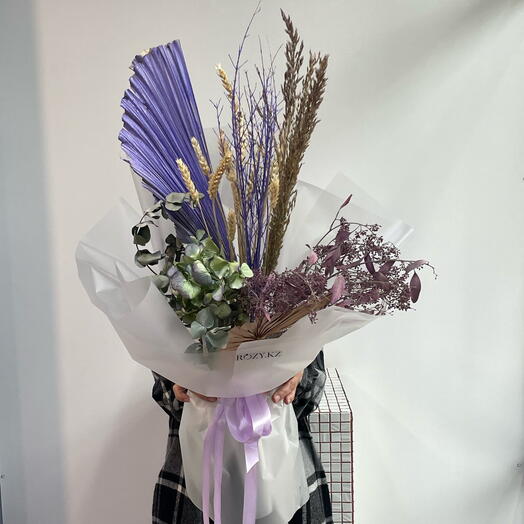 Стильный букет из сухоцветов
