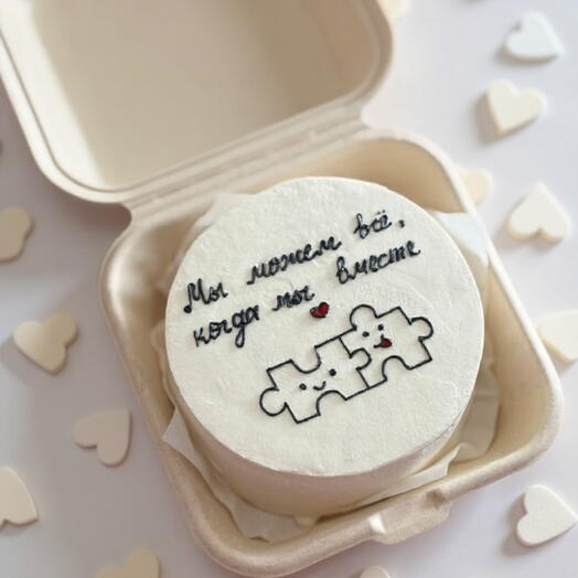 Бенто-торт на 14 февраля для пары