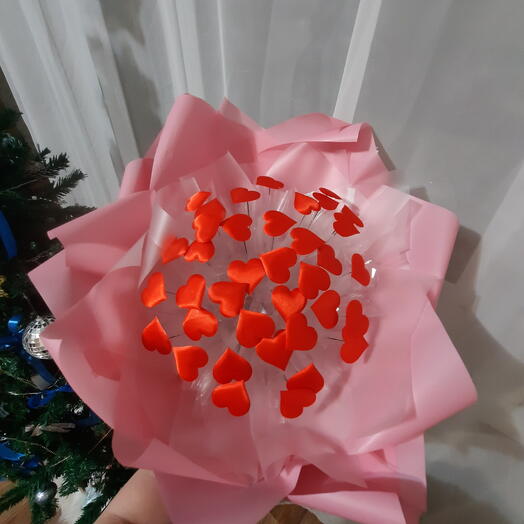Букет из сердец