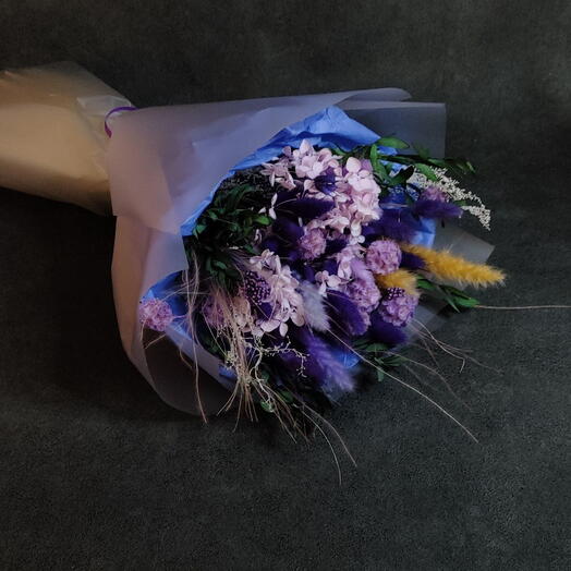 Букет из стабилизированной гортензии 💜