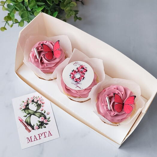 Капкейки с 8 марта🌸