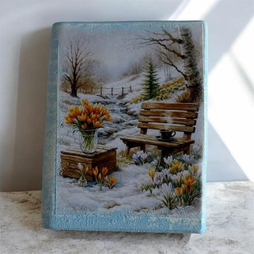 Шкатулка-книга с конфетами пожеланиями