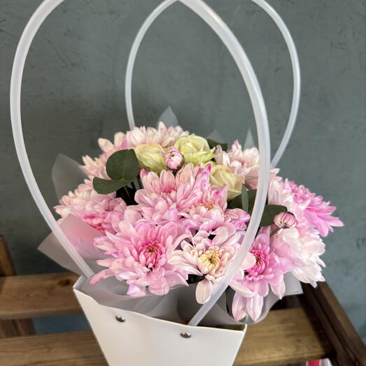 Нежная композиция в сумочке