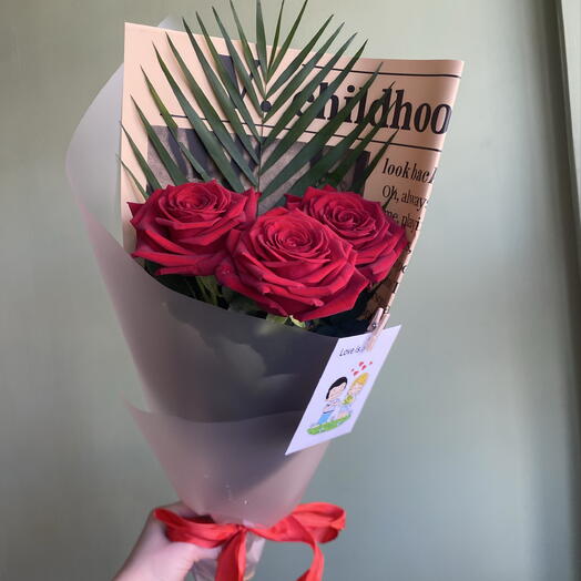 Милый букет из роз