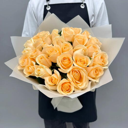 Букет роз 29шт кремовые Flowerstorg N75