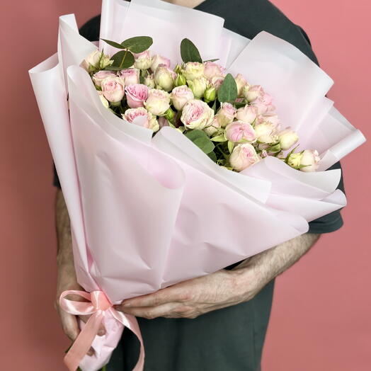 Букет 11 милых кустовых роз🌸💖