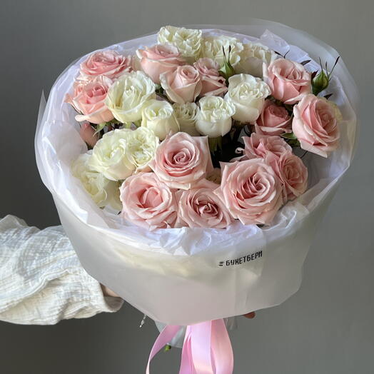 Микс кустовых роз
