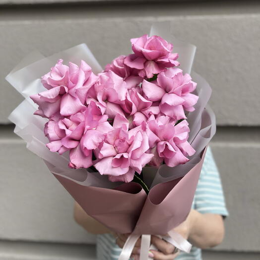 Букет 💜 «Аромат Прованса» 💜 с шикарными французскими розами