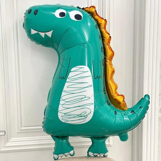 Динозаврик зелёный весёлый