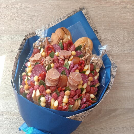 Букет мужской "Синий кулёк"