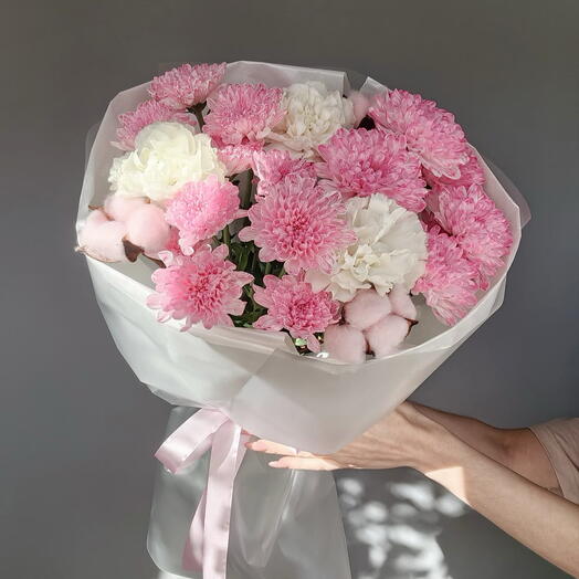 Букет с хлопком 💕