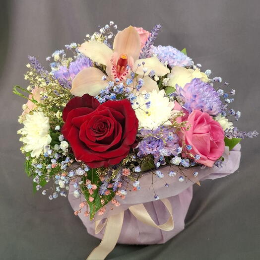 Сиреневый тортик цветов 💐