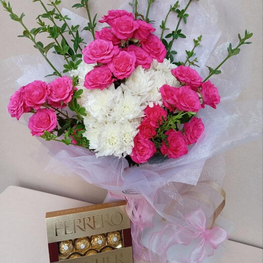 Bouquet and Fererro Rocher