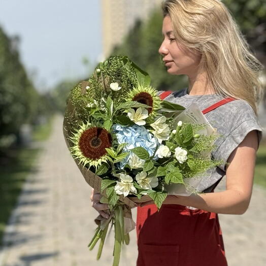 Эко букет в крафте