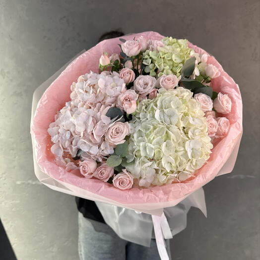 Нежный круглый букет🌸🤍