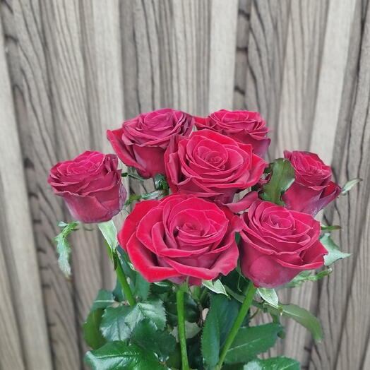 Букет из 7 роз под ленту 💖