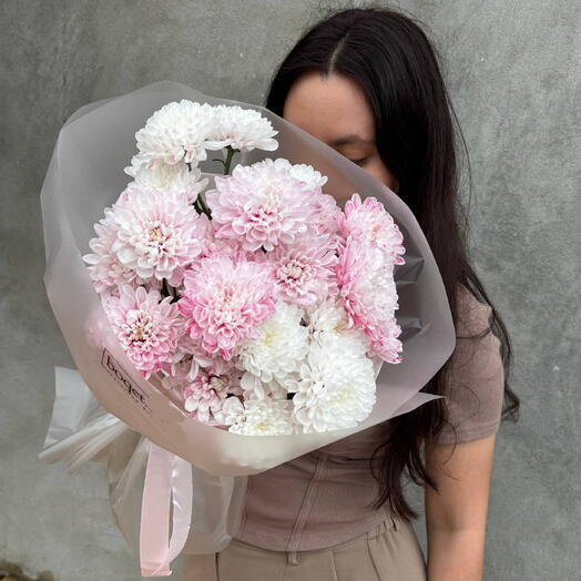 Букет из хризантем микс