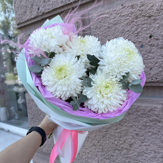 Букет из хризантем