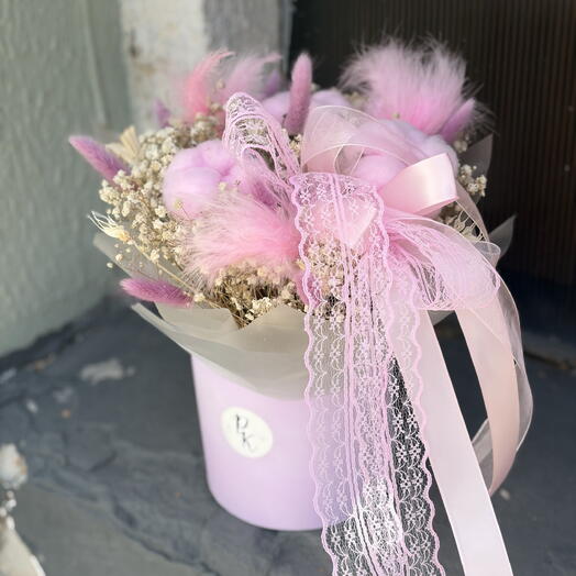 Композиция из стабилизированных цветов 💕
