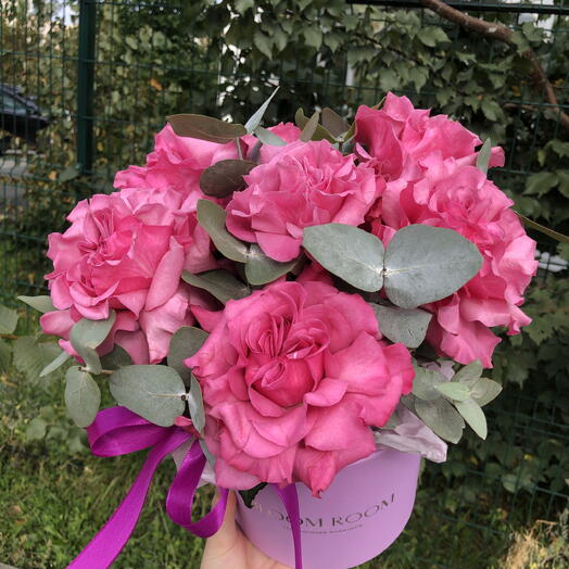 💖Стильная и яркая коробка из Пионовидный роз