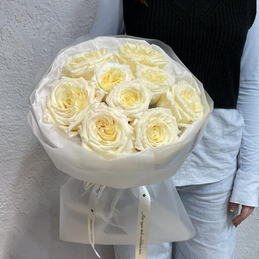 Букет из ароматных пионовидных роз Эквадор 💛