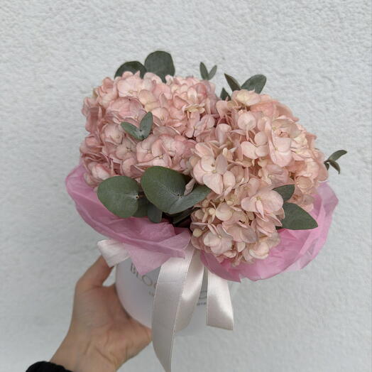 Милая коробочка гортензия и эвкалипт Bloom room🌸