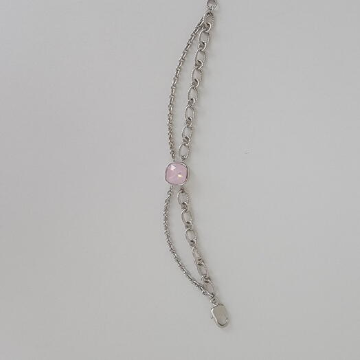 Браслет цепь с кристаллом Swarovski