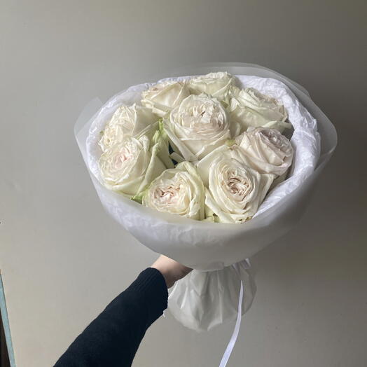 Монобукет из пионовидной одноголовой розой охара