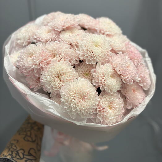 Букет нежно розовых хризантем 🩷🌸