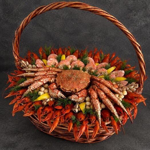 Корзина с морепродуктами папе / мужчине / мужу