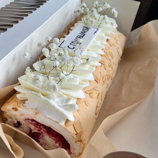 Меренговый рулет без сахара
