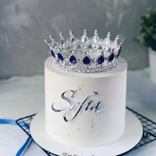 Именной торт с короной🎂