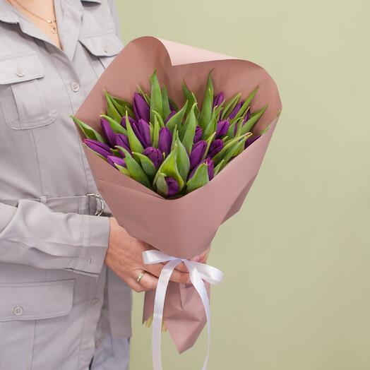 Ramo de tulipanes Violeta