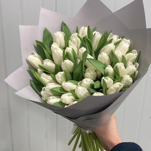 White tulips