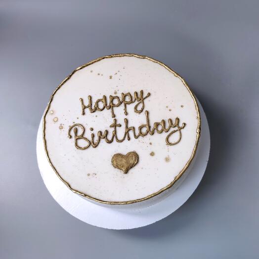 Торт из мороженого "Happy Birthday"
