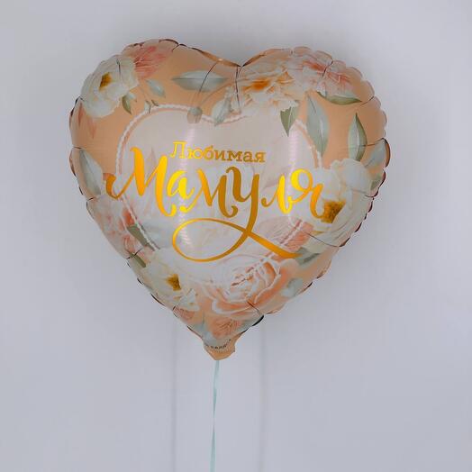 A heart with helium, my beloved mother
