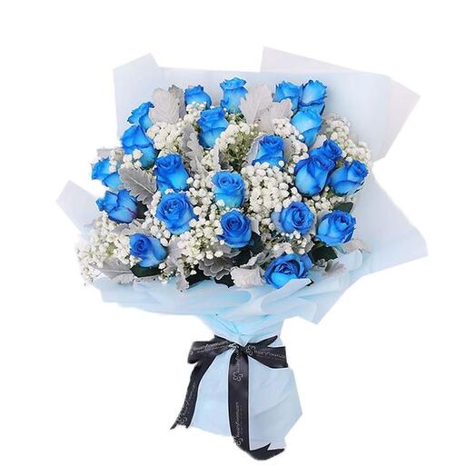 25 Blue Rose Bouquet
