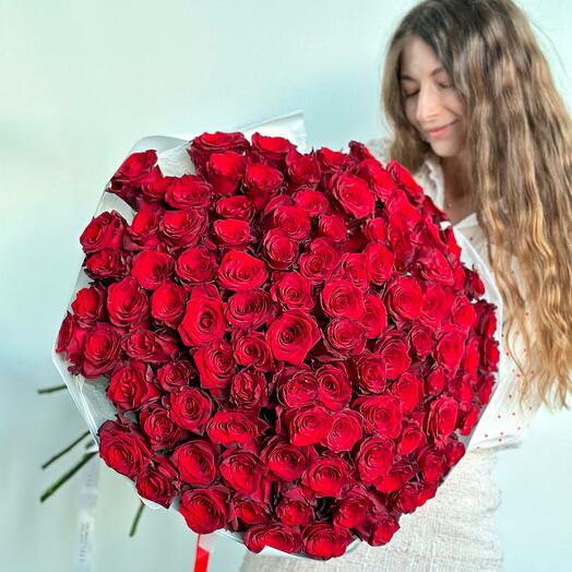101 красная роза для любимой ♥️