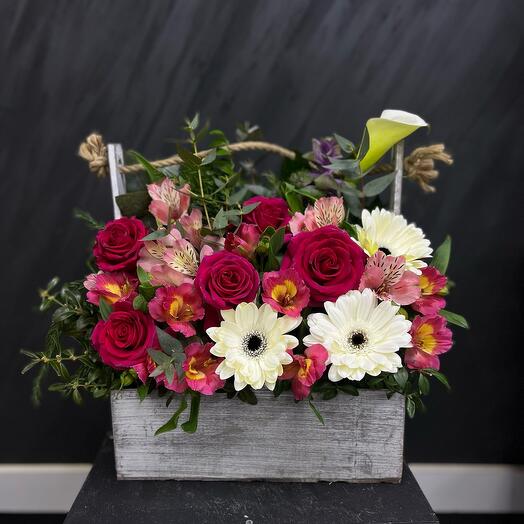 Корзина с цветами